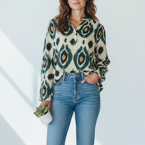 V.DE.VINSTER Ikat Long Sleeve Top
